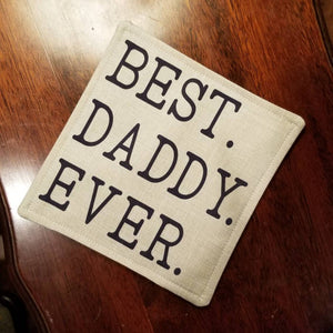 Gift Pillow,Dad, Mom or Grandparent Cover, Keychain and Coaster