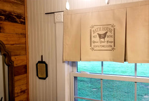 Farmhouse Pleated Valance (different stamps available)
